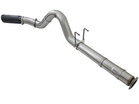aFe Large Bore-HD 5in DPF Back 409 SS Exhaust System w/Black Tip 2017 Ford Diesel Trucks V8 6.7L(td) - Burkken Auto Parts