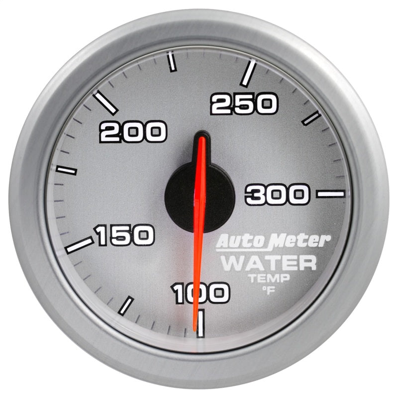 Autometer Airdrive 2-1/6in Water Temperature Gauge 100-300 Degrees F - Silver - Burkken Auto Parts