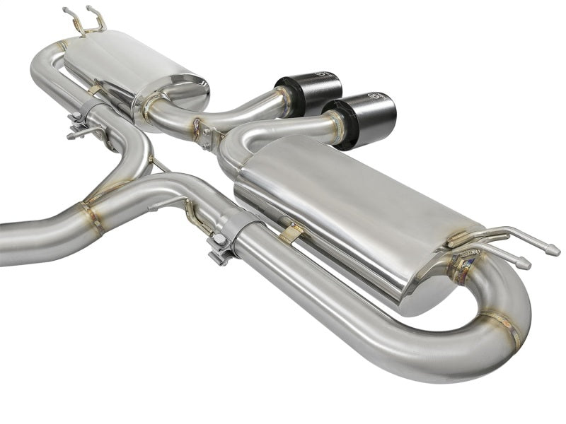 aFe Takeda 3in 304 SS Cat-Back Exhaust w/ Dual Center Black Tips 17+ Honda Civic Si (2dr) I4 1.5L - Burkken Auto Parts