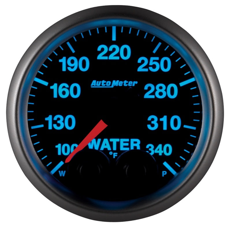 Autometer Elite 52mm 100-340 Deg F Water Temperature Peak and Warn Gauge w/ Electonic Control - Burkken Auto Parts
