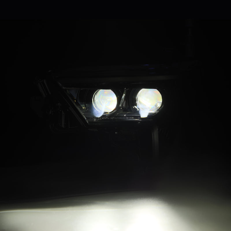 AlphaRex 22-23 Toyota Tundra LUXX-Series Headlights Black w/White DRL - Req 810029 OR 810030 - Burkken Auto Parts