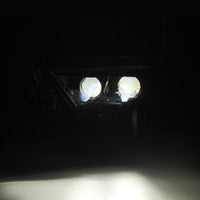 AlphaRex 22-23 Toyota Tundra LUXX-Series Headlights Alpha-Black w/Amber DRL - Req 810029 OR 810030 - Burkken Auto Parts