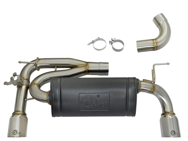 aFe MACHForce XP Exhausts Axle-Back 12-15 BMW 335i 3.0T (SS w/Polished Tips) - Burkken Auto Parts