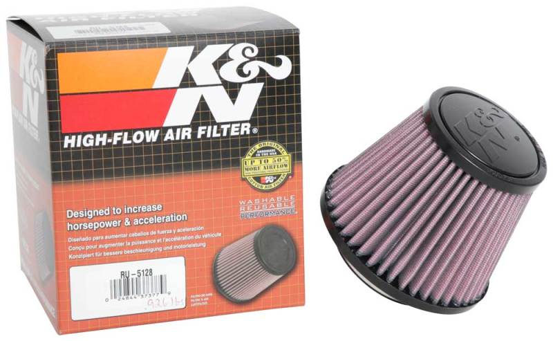 K&N Universal Tapered Filter 2.75in Flange ID x 5.0625in Base OD x 3.5in Top OD x 4in Height - Burkken Auto Parts