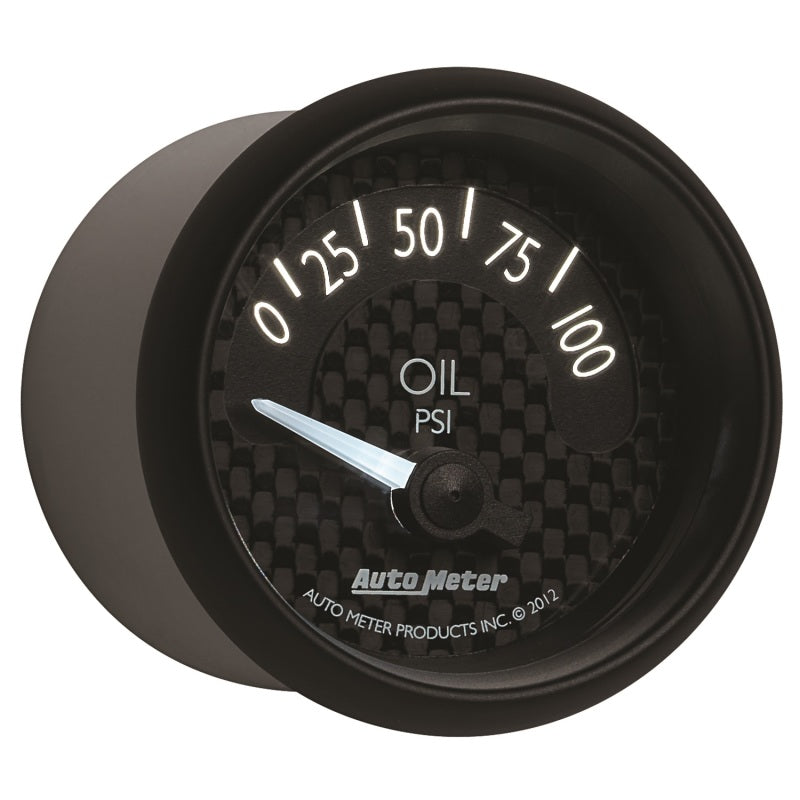 Autometer GT Series 52mm Short Sweep Electronic 0-100 psi Oil Pressure - Burkken Auto Parts