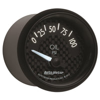 Autometer GT Series 52mm Short Sweep Electronic 0-100 psi Oil Pressure - Burkken Auto Parts