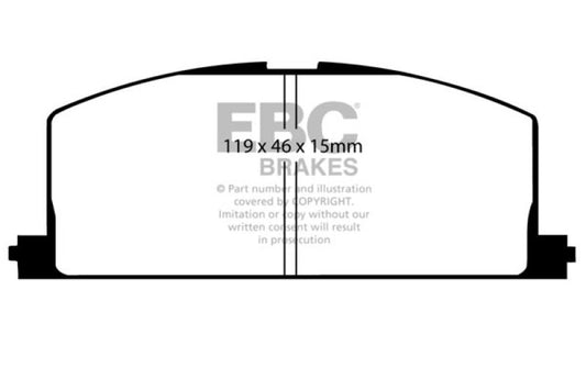 EBC 85-88 Chevrolet Nova 1.6 Greenstuff Front Brake Pads - Burkken Auto Parts