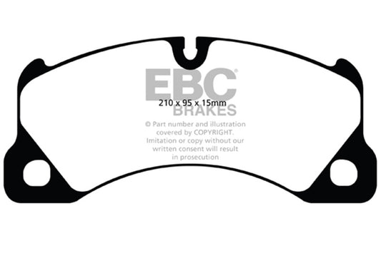 EBC 10+ Volkswagen Touareg 3.0 Supercharged Hybrid Redstuff Front Brake Pads - Burkken Auto Parts
