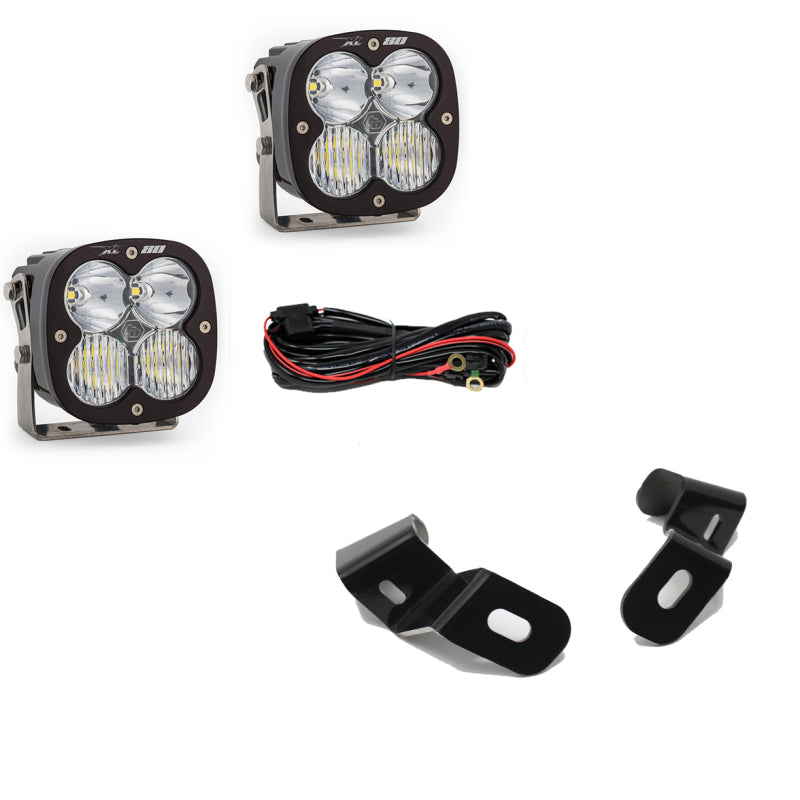 Baja Designs 2019+ Ram 2500/3500 XL 80 Driving Combo A-Pillar Kit - Clear - Burkken Auto Parts