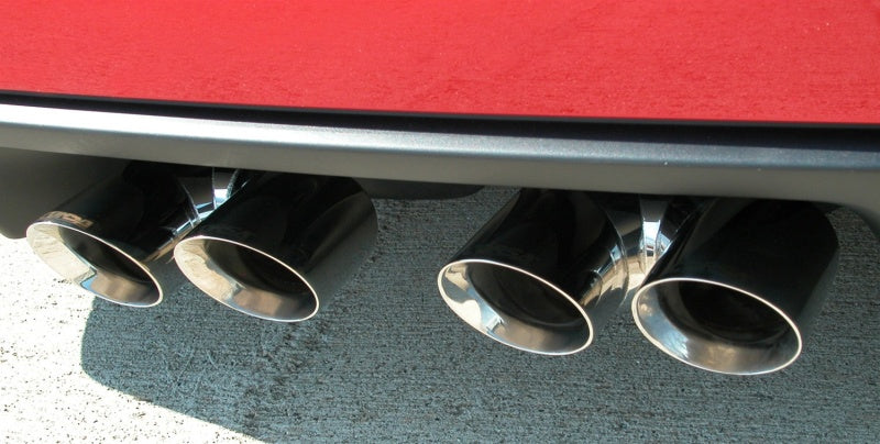Corsa 2006-2013 Chevrolet Corvette C6 Z06 7.0L V8 Polished Sport Axle-Back Exhaust - Burkken Auto Parts