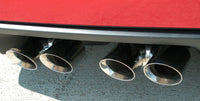 Corsa 2006-2013 Chevrolet Corvette C6 Z06 7.0L V8 Polished Sport Axle-Back Exhaust - Burkken Auto Parts