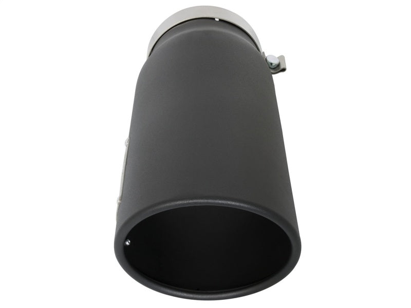 aFe Power MACH Force-Xp 5in In x 6in Out x 15in L Bolt-On 409 SS Exhaust Tip - Black - Burkken Auto Parts