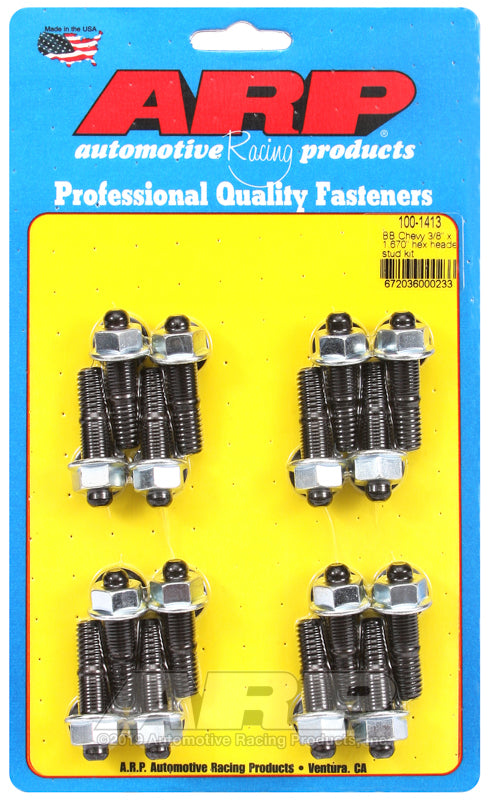 ARP BB Chevy 3/8 x 1.670in Hex Header Stud Kit - Burkken Auto Parts