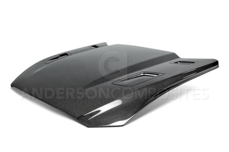Anderson Composites 15-17 Ford Mustang (Excl. GT350/GT350R) Type-G Double Sided Hood - Burkken Auto Parts