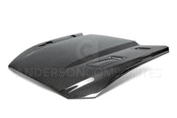 Anderson Composites 15-17 Ford Mustang (Excl. GT350/GT350R) Type-G Double Sided Hood - Burkken Auto Parts
