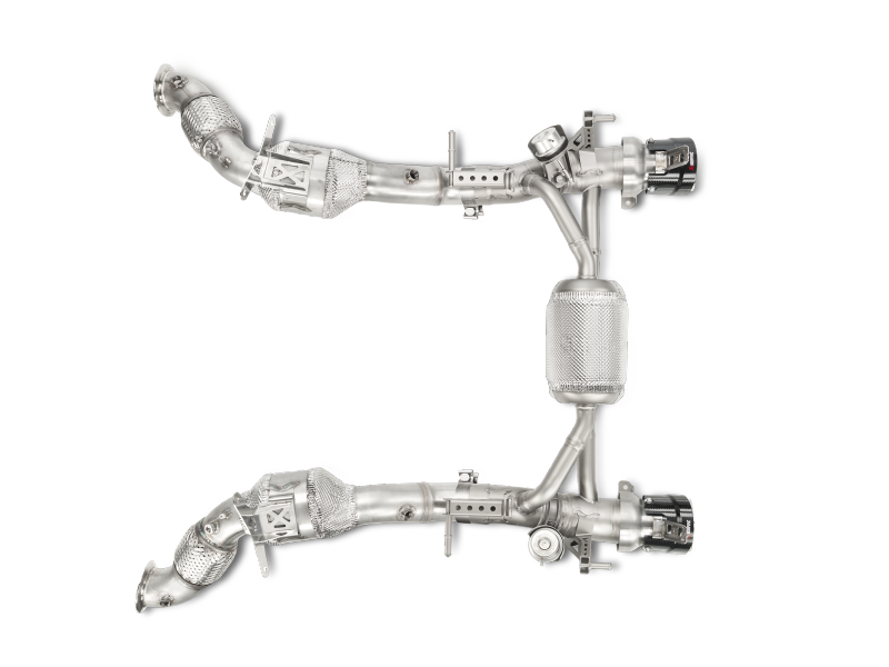 Akrapovic 16-17 Ferrari 488 GTB/488 Spyder Slip-On Line (Titanium) w/ Carbon Tips - Burkken Auto Parts