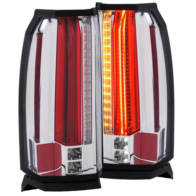 ANZO 2015-2017 GMC Yukon/Yukon XL LED Taillights Chrome - Burkken Auto Parts