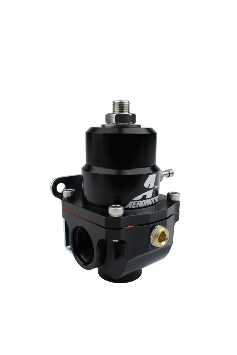 Aeromotive Adjustable Regulator - 3-15PSI - .313 Valve - (2) -08 Inlets/ -08 Return - Burkken Auto Parts