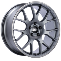 BBS CH-R 20x9 5x120 ET29 Satin Titanium Polished Rim Protector Wheel -82mm PFS/Clip Required - Burkken Auto Parts