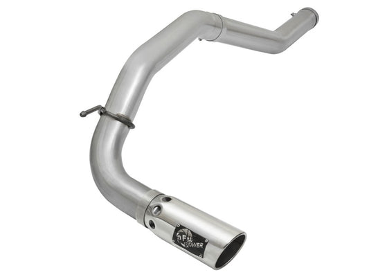 aFe LARGE Bore HD Exhausts 4in DPF-Back SS-409 2016 Nissan Titan XD V8-5.0L CC/SB (td) - Burkken Auto Parts