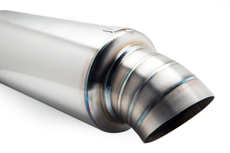 BLOX Racing 3.5in Street Muffler With Turndown Tip - Burkken Auto Parts