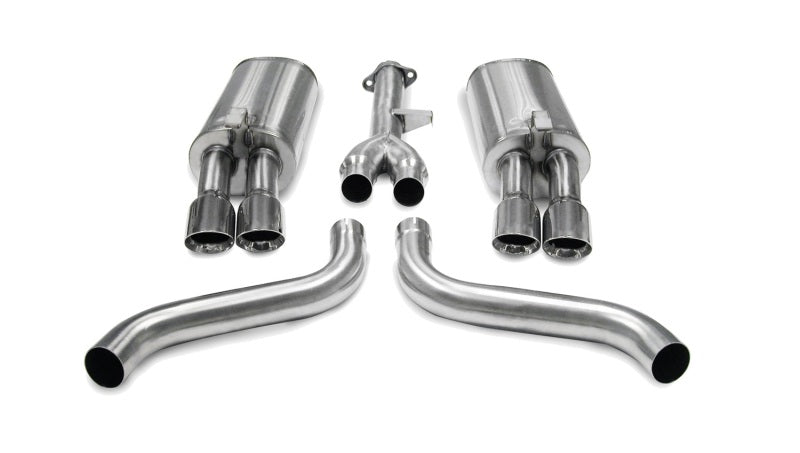 Corsa 1986-1991 Chevrolet Corvette C4 5.7L V8 L98 Polished Sport Cat-Back Exhaust - Burkken Auto Parts