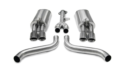 Corsa 1986-1991 Chevrolet Corvette C4 5.7L V8 L98 Polished Sport Cat-Back Exhaust - Burkken Auto Parts