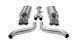 Corsa 1986-1991 Chevrolet Corvette C4 5.7L V8 L98 Polished Sport Cat-Back Exhaust - Burkken Auto Parts