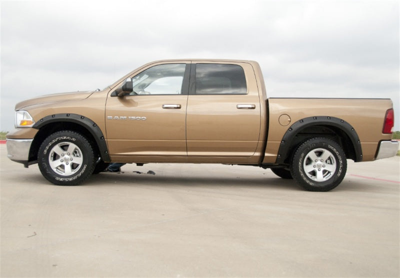 Lund 09-17 Dodge Ram 1500 RX-Rivet Style Textured Elite Series Fender Flares - Black (4 Pc.) - Burkken Auto Parts