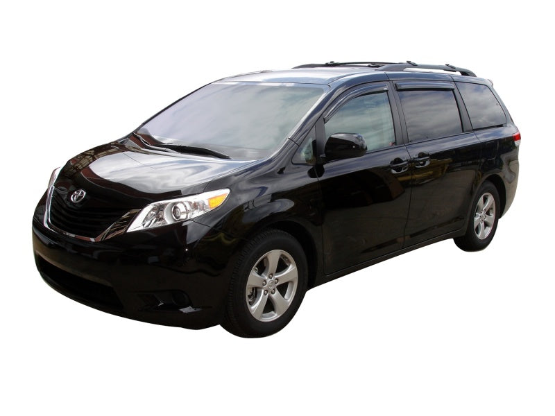 AVS 11-18 Toyota Sienna Ventvisor Outside Mount Window Deflectors 4pc - Smoke - Burkken Auto Parts