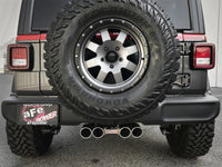 aFe Rebel Series 2.5in. 304 SS C/B Exhaust System 2018 Jeep Wrangler (JL) V6-3.6L - Polished Tip - Burkken Auto Parts