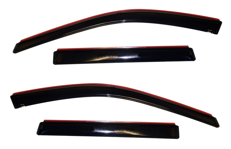 AVS 11-18 Jeep Grand Cherokee (Not L Model) Ventvisor In-Chnl FRT & RR Window Deflectors 4pc - Smk - Burkken Auto Parts