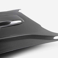 Anderson Composites 21-23 Ford Mustang Mach 1 Type-SK Double-Sided Carbon Fiber Hood - Burkken Auto Parts