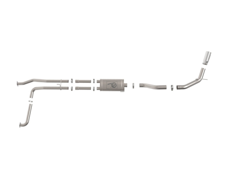 aFe MACHForce XP Exhausts Cat-Back SS-409 Nissan Titan XD 16-19 V8-5.6L - Polished Tip - Burkken Auto Parts