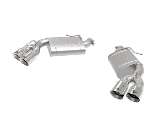 aFe POWER MACH Force-Xp 3in Axle-Back 16-21 Chevrolet Camaro SS V8 6.2L w/Mufflers - Polished - Burkken Auto Parts
