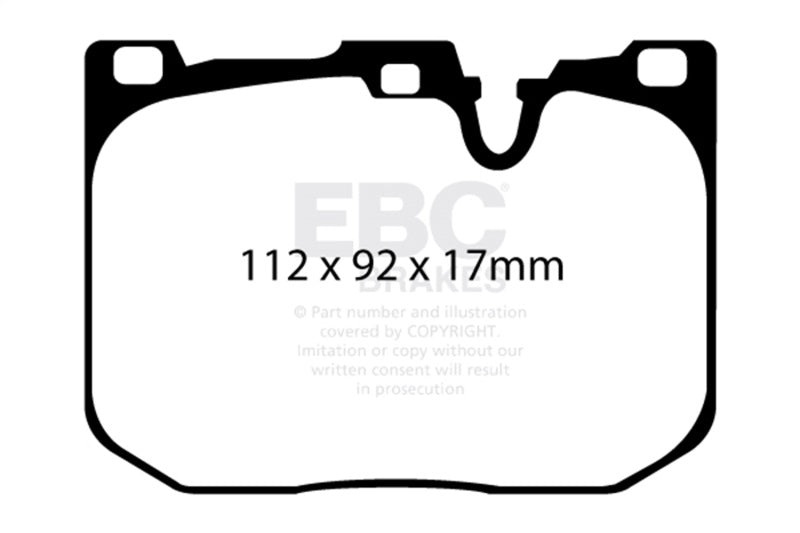 EBC 14+ BMW 228 Coupe 2.0 Turbo Brembo calipers Greenstuff Front Brake Pads - Burkken Auto Parts