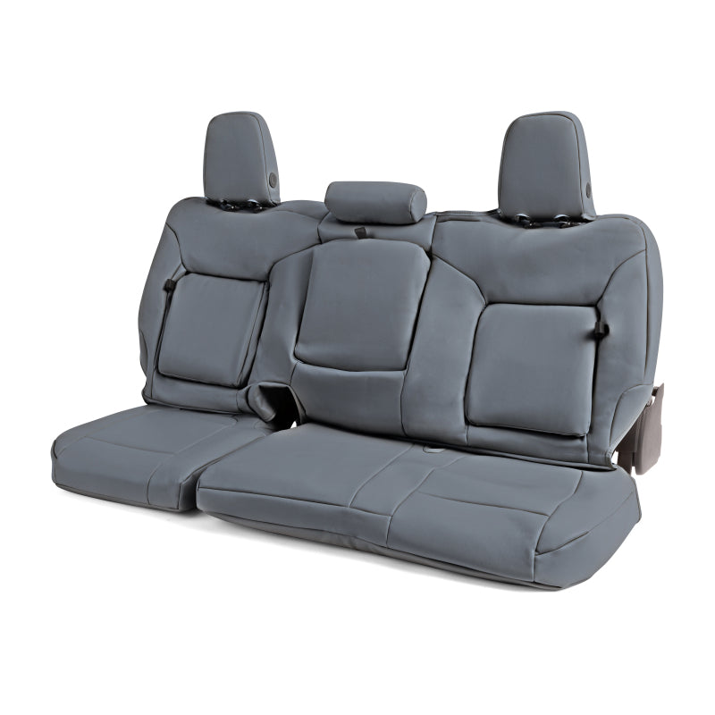 Covercraft 23-26 Ford F250-F550 SD Leatherette PrecisionFit Custom 2nd Row Seat Covers - Med Grey