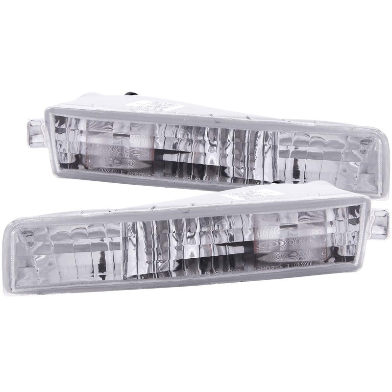 ANZO 1997-2001 Honda Prelude Euro Parking Lights Chrome - Burkken Auto Parts