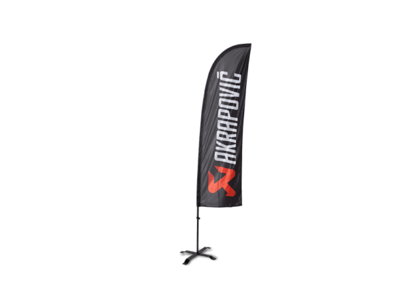 Akrapovic Self standing beach flag set - small - Burkken Auto Parts
