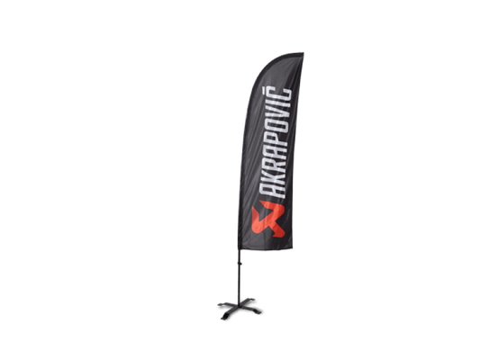 Akrapovic Self standing beach flag set - small - Burkken Auto Parts