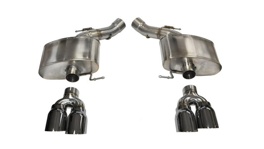 Corsa 2012-2017 BMW M6 F12 / F13 / F06 Polished Sport Axle-Back Exhaust - Burkken Auto Parts