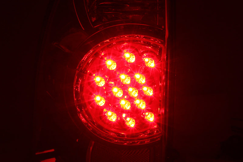 ANZO 2005-2015 Toyota Tacoma LED Taillights Smoke - Burkken Auto Parts