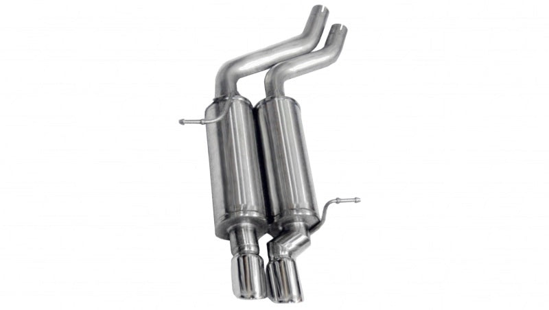 Corsa 2001-2006 BMW 325i/ci Convertible E46 Polished Sport Axle-Back Exhaust - Burkken Auto Parts