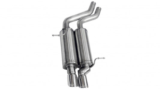 Corsa 2001-2006 BMW 325i/ci Convertible E46 Polished Sport Axle-Back Exhaust - Burkken Auto Parts