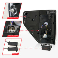 ANZO 21-23 Ford F-150 LED Taillights Seq. Signal w/BLIS Cover - Black (For Factory Halogen ONLY) - Burkken Auto Parts