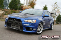 AMS Performance 08-15 Mitsubishi EVO X Front Mount Intercooler w/Modular Cast End Tanks & Logo - Burkken Auto Parts