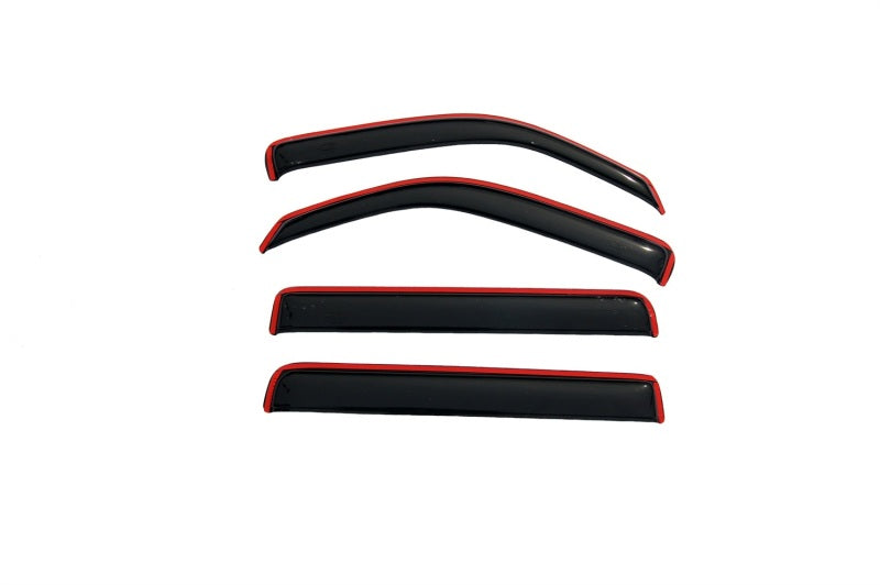 AVS 07-11 Dodge Nitro Ventvisor In-Channel Front & Rear Window Deflectors 4pc - Smoke - Burkken Auto Parts