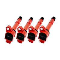 BLOX Honda K-Series Coil Pack Set of 4  - Red - Burkken Auto Parts