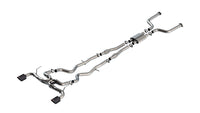 Borla 16-24 Infinity Q50 (Auto V6) ATAK Cat Back - 4.5in Carbon Fiber Black Anodized Tip - Burkken Auto Parts