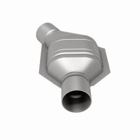 MagnaFlow Conv Univ 2.25in Inlet/Outlet Angled Offset/Center Calif OBDII - Burkken Auto Parts
